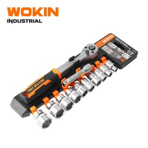 12PCS 3/8″ DRIVE RATCHET HANDLE WITH SOCKETS SET
